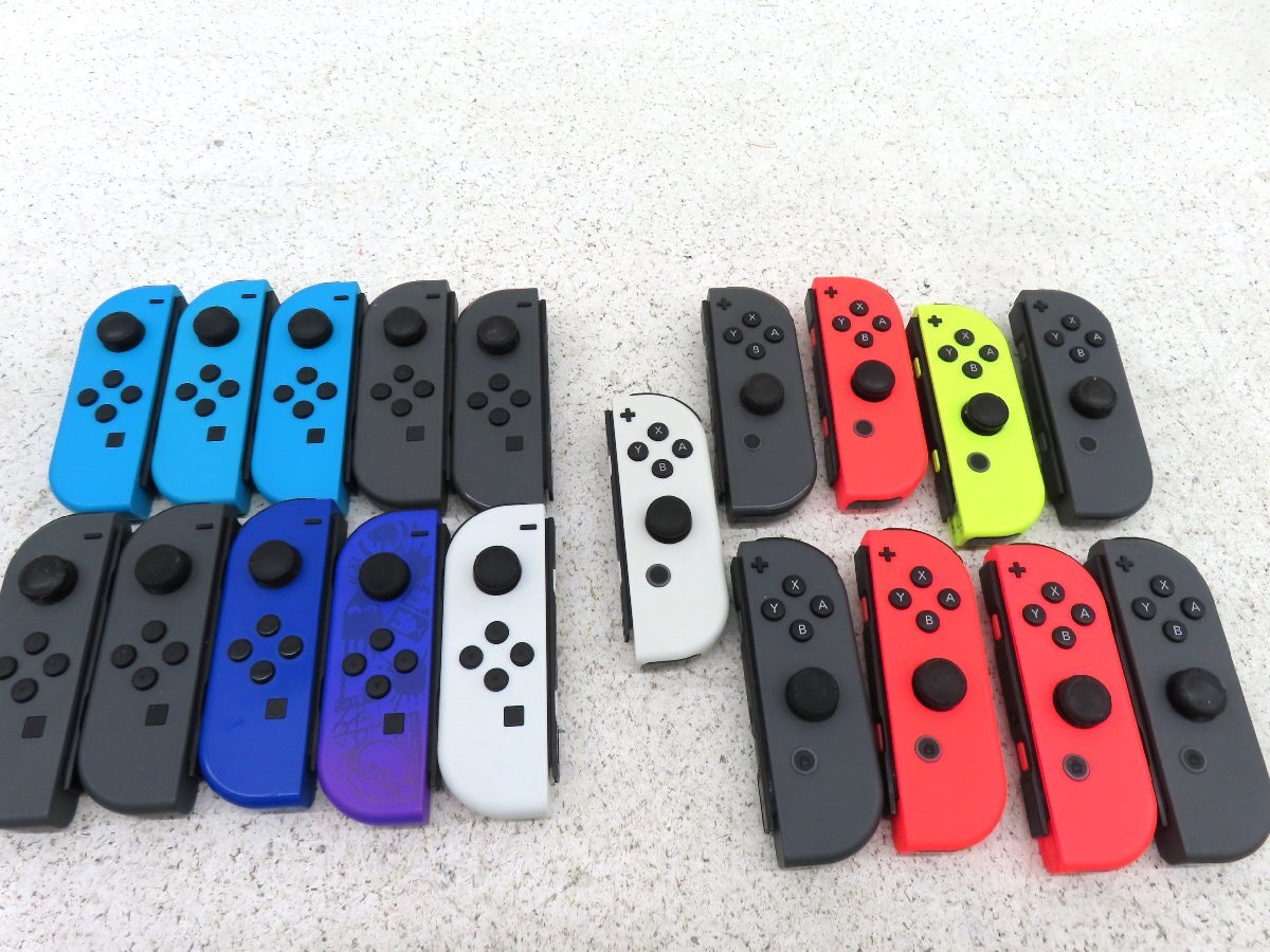 ジャンク●ニンテンドースイッチ ジョイコン L10個 R9個 計19個セット●430D 拍卖