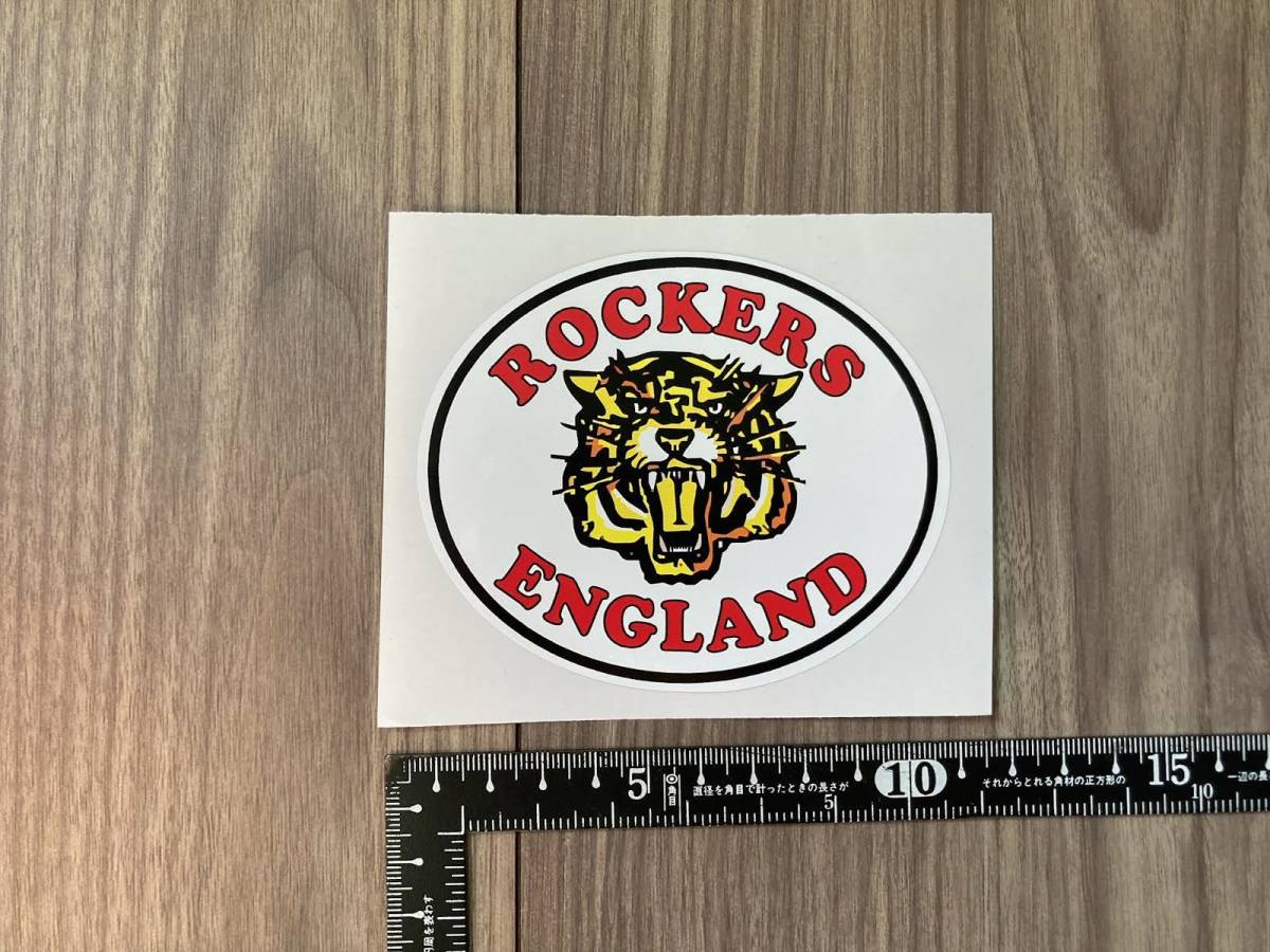 送料無料 ROCKERS ENGLAND ロッカーズ ステッカー デカール 100mm × 85mm拍卖