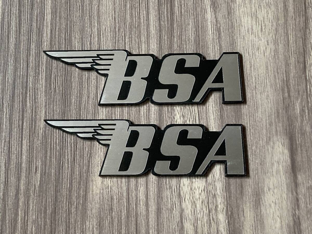 送料無料 BSA カッティング バッジ バッチ 75mm × 20mm 2枚セット拍卖