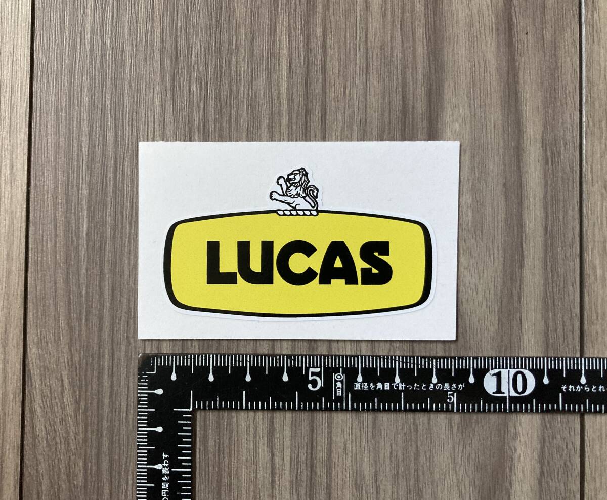 送料無料 LUCAS ルーカス カッティング ステッカー 74mm x 43mm拍卖