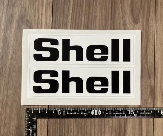 ★送料無料★ Shell シェル ステッカー シール デカール 2枚セット 150mm × 40mm拍卖