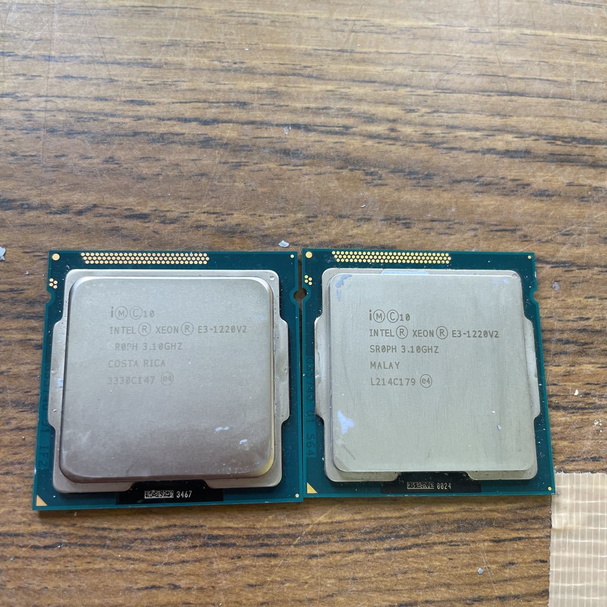 ■Intel Xeon E3-1220 V2 SR0PH 3.10GHz 2枚セット拍卖