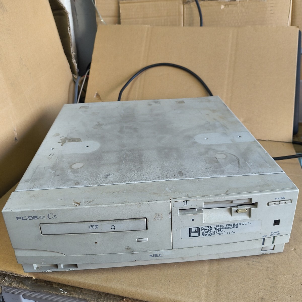 (Q-41) PC98 デスクトップ NEC PC-9821Cx model S3 通電のみ ジャンク拍卖