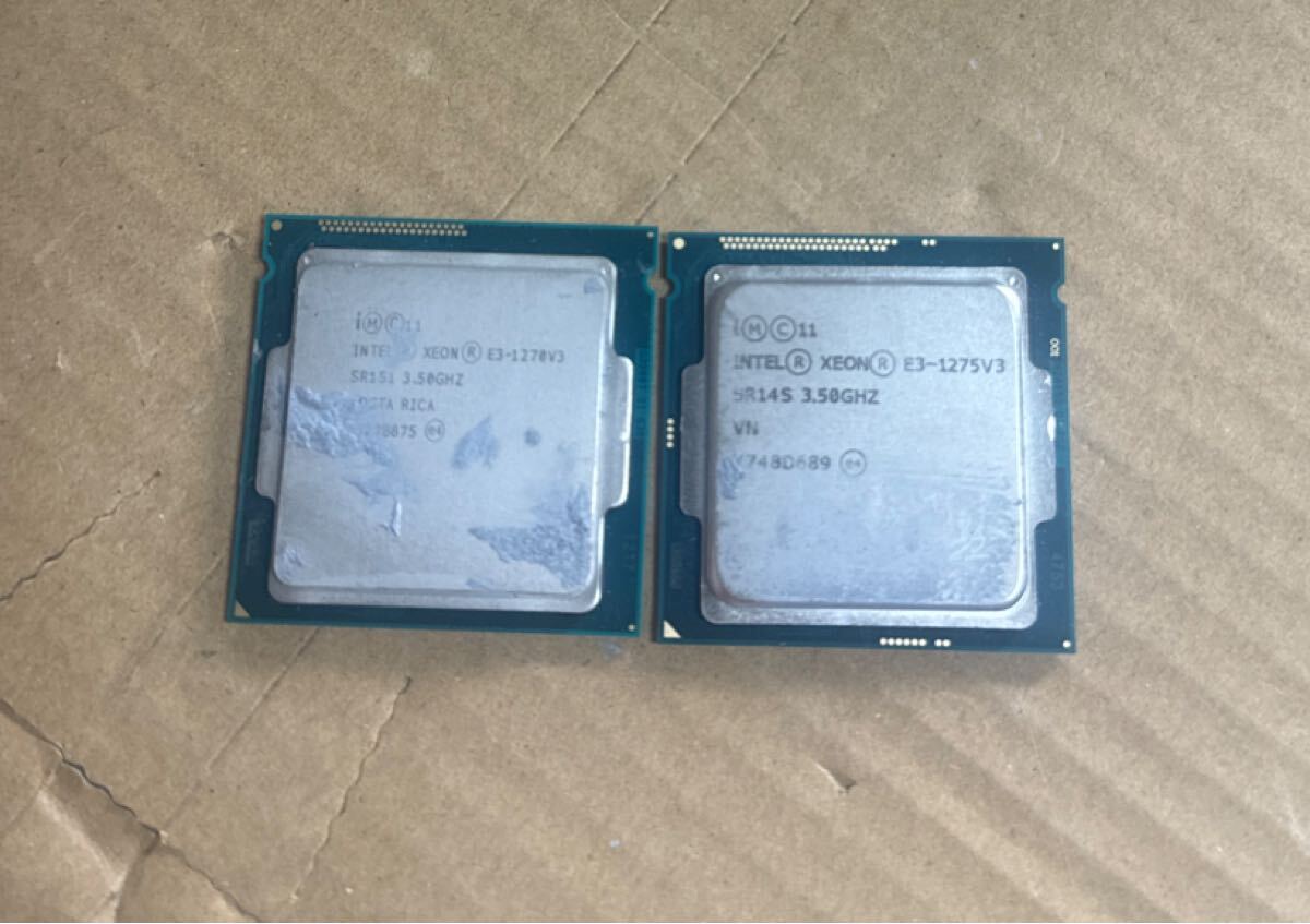 (011)Intel Xeon E3-1275 v3 SR14S E3-1270V3 2 個セット拍卖