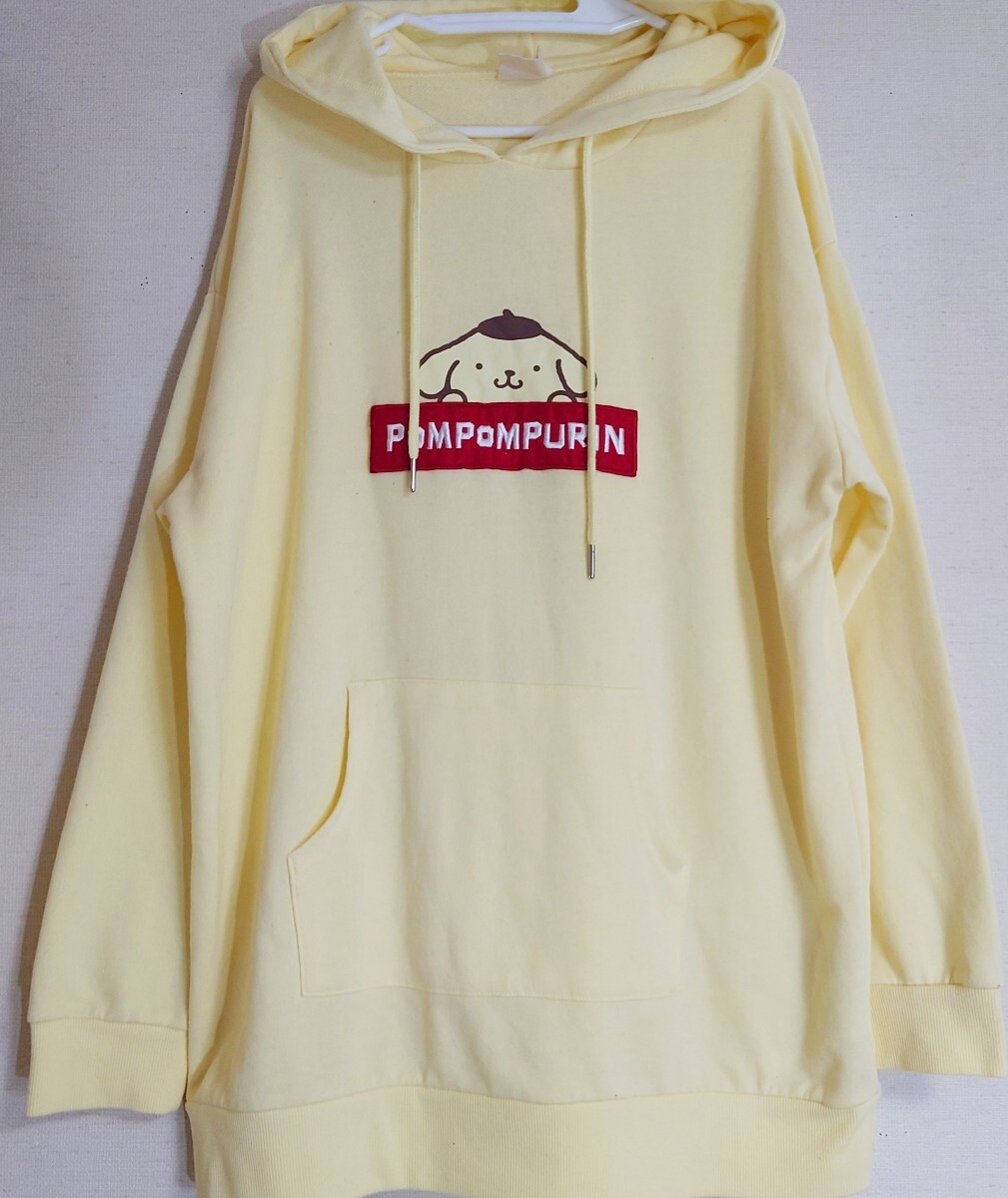 即決 ポムポムプリン レディース裏毛プルオーバーパーカー【3L】新品 サンリオキャラクターズ スウェット拍卖