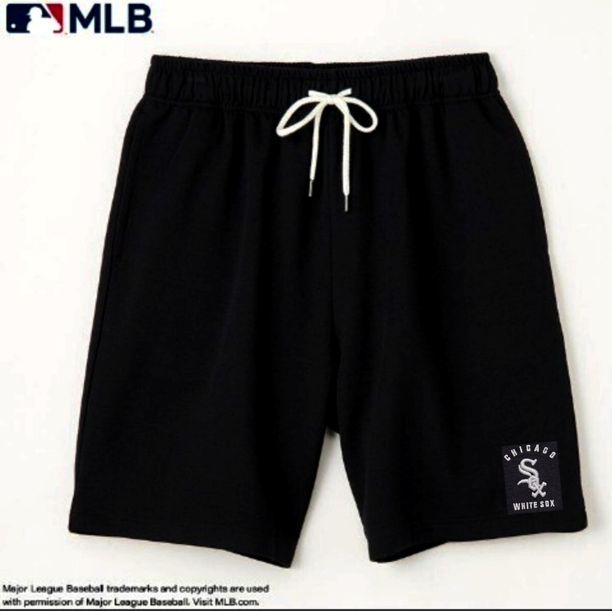 即決 MLB シカゴ・ホワイトソックス メンズハーフパンツ【L】新品タグ付き ブラック拍卖
