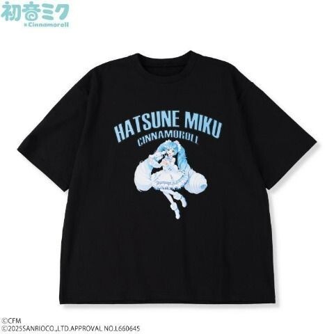 即決 初音ミク×シナモロール レディースTシャツ【4L】新品タグ付き ピアプロキャラクターズ×サンリオキャラクターズ拍卖