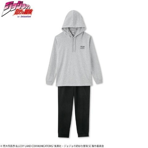 即決 ジョジョの奇妙な冒険 スターダストクルセイダース メンズ裏毛ルームウェア【L】新品タグ付き JOJO スウェット セットアップ拍卖