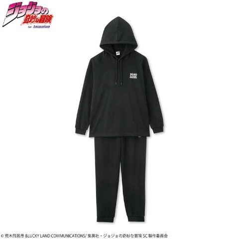 即決 ジョジョの奇妙な冒険 スターダストクルセイダース メンズ裏毛ルームウェア【L】新品タグ付き JOJO スウェット セットアップ拍卖