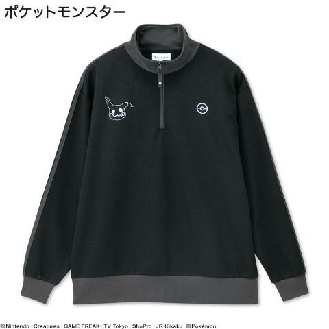 即決 ポケットモンスター メンズ ハーフジップスウェット【LL】新品タグ付き ミミッキュ ポケモン トレーナー 2L拍卖