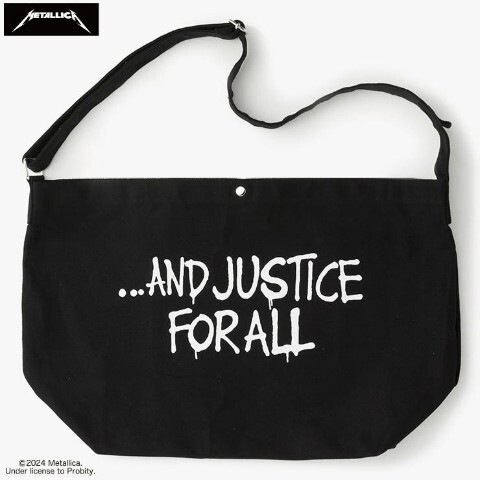 即決 メタリカ キャンバスショルダーバッグ 34×53×19 新品タグ付き METALLICA メタル・ジャスティス拍卖
