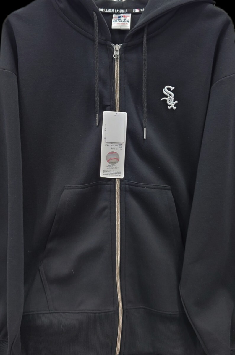 即決 MLB シカゴ・ホワイトソックス メンズジップアップパーカー【M】新品タグ付き スウェット拍卖