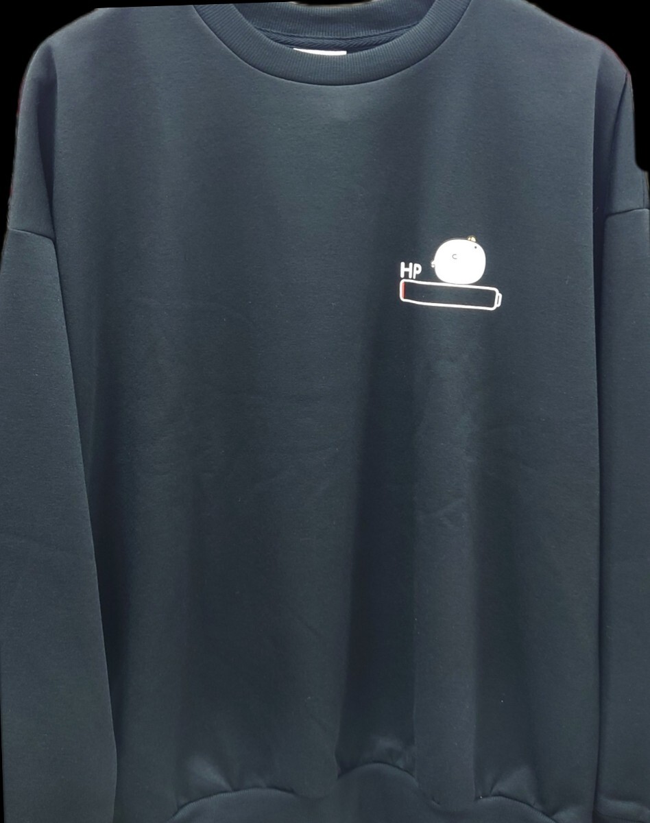 即決 うるせぇトリ メンズ裏起毛トレーナー【L】新品タグ付き mame&co スウェット ブラック拍卖