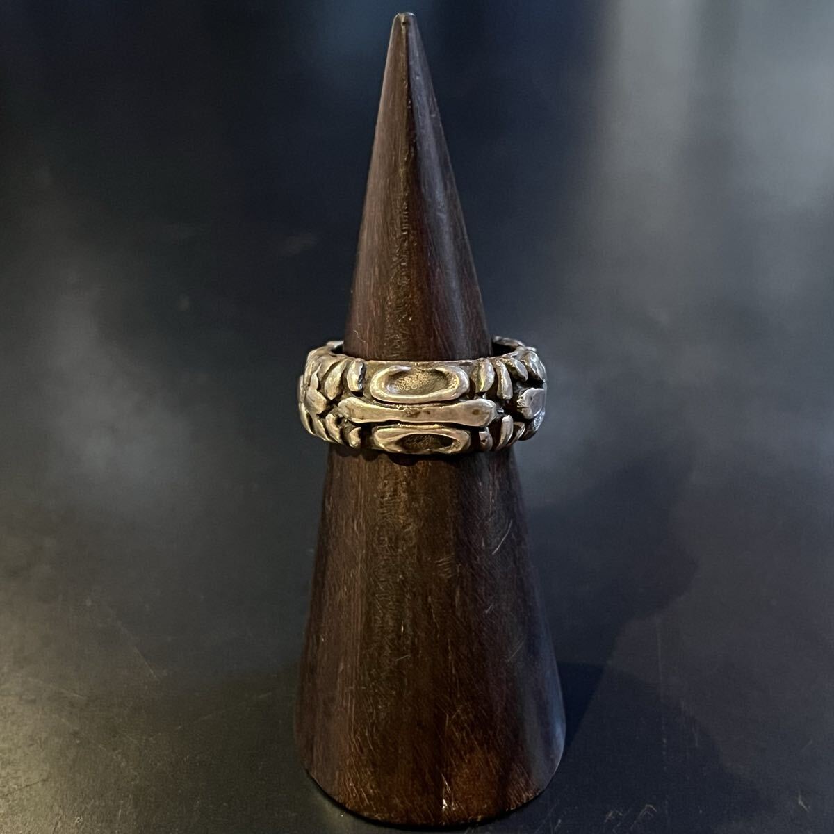 SILVER925 CROSS MOTIF TRIBAL DESIGN RING/シルバー/リング拍卖