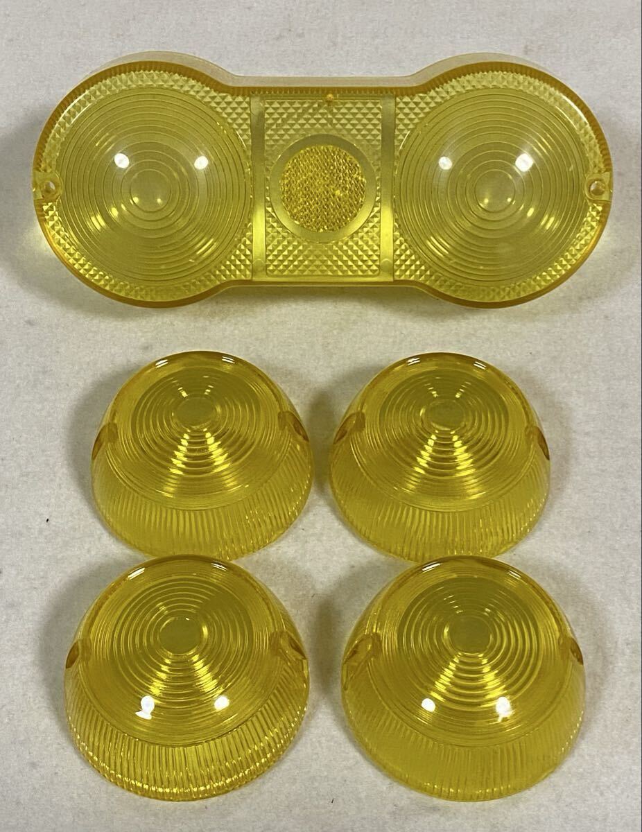 GT380 イエロー ウインカーレンズ テールレンズ 2灯式 クリアテール サンパチテール 黄ばみ 1灯式 外装 マフラー シート バブ 純正 金玉拍卖