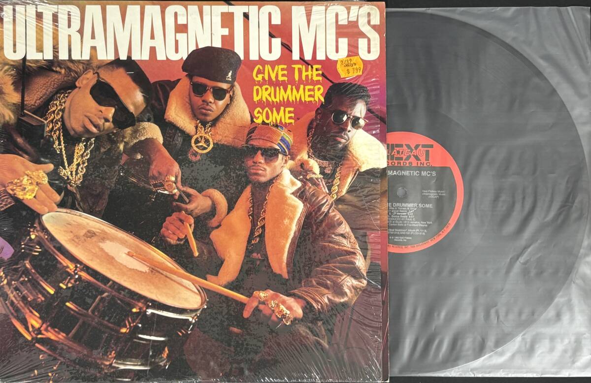 【シュリンク付 US盤 12"レコード】Ultramagnetic MC's / Give The Drummer Some Next Plateau NP50091 1028*a ヒップホップ HIPHOP拍卖
