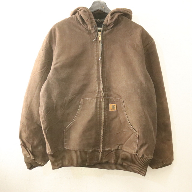 X775 2005年製ビンテージ カーハート Carhart アクティブパーカー■00s 表記Mサイズ ブラウン フーディー ダック 中綿 DKB アメカジ 90s拍卖