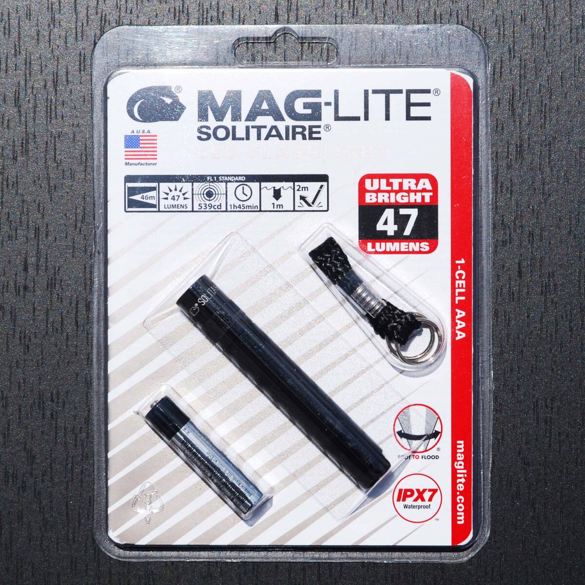 MAG-LITE Solitaire LED FLASHLIGHT マグライト ソリテール 小型懐中電灯 47ルーメン拍卖