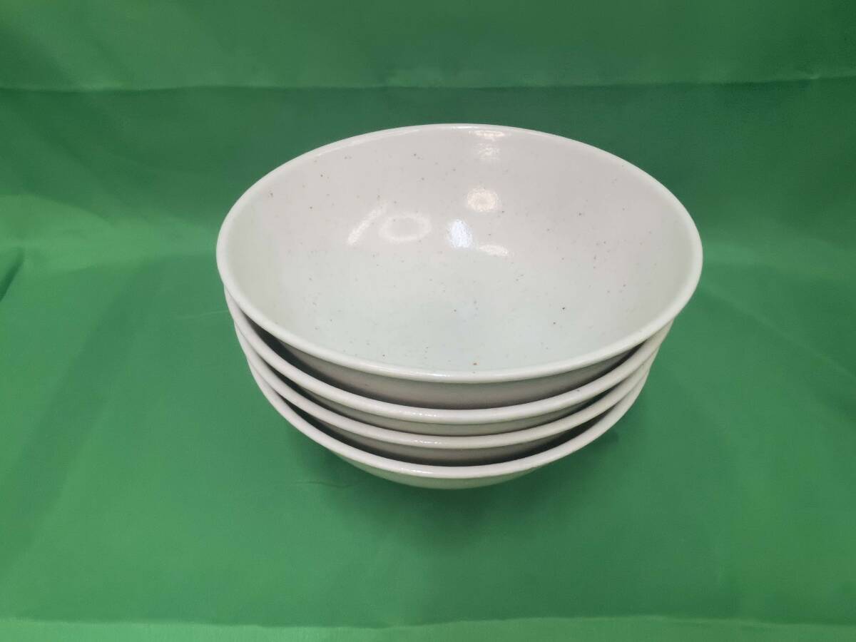 【美品】陶器製 中鉢 4枚セット 約20cm 和食器 サラダボウル/麺鉢拍卖