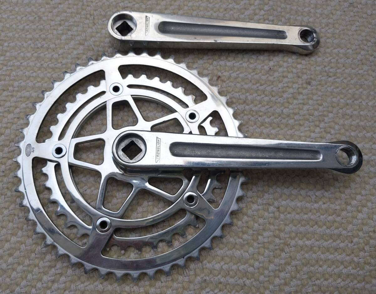 251029_510_200>STRONGLIGHT 93 ストロングライト クランク & チェンリング 48 T - 38T > レストア ビンテージ拍卖