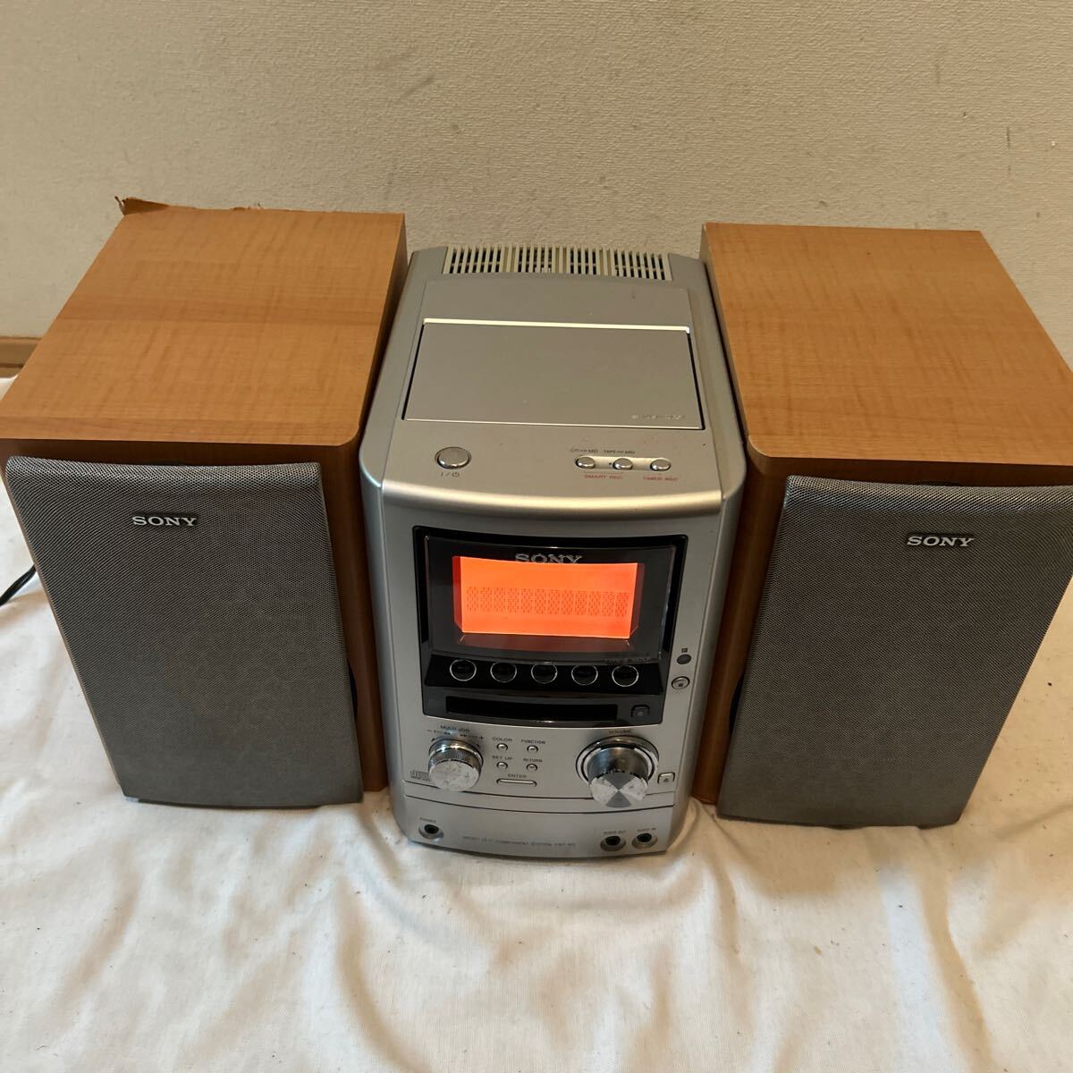 SONY ソニー HCD-M3 COMPACT DISC DECK RECEIVER CDレシーバー レトロ コンポ ステレオ システムステレオ 通電確認済み 拍卖