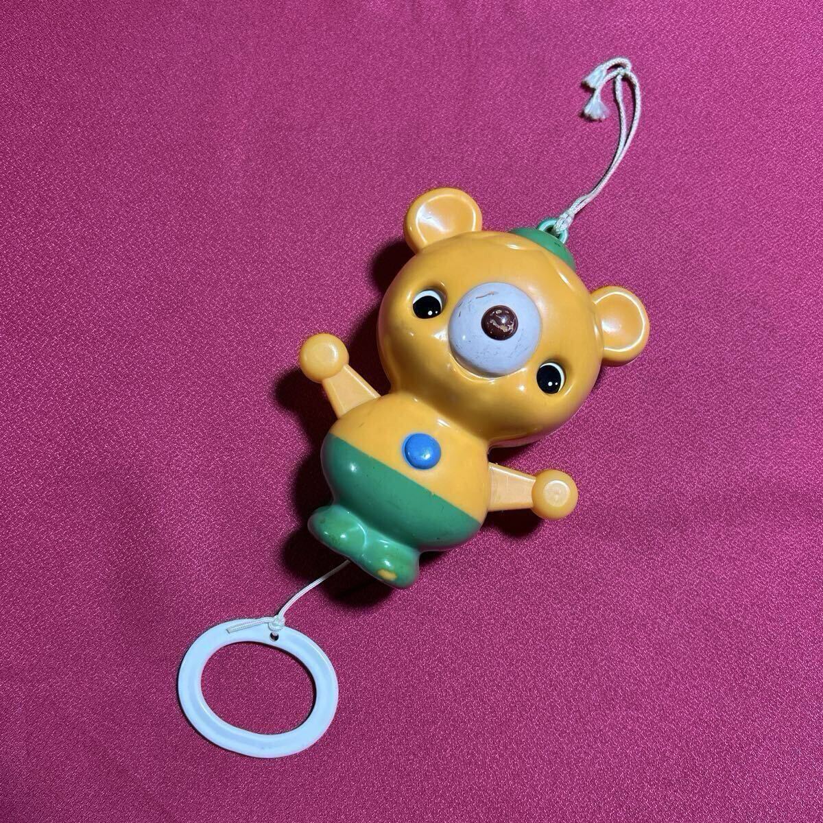 稼働品 昭和レトロ 音の鳴るおもちゃ Combi コンビ ディベロップトーイ くまさん 日本製 ヴィンテージ アンティーク レア 希少品拍卖