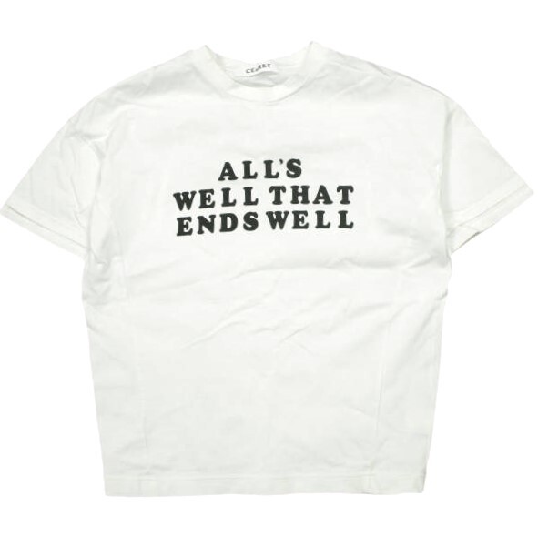 CEaRET シーレット 24SS 日本製 ロゴプリントTシャツ 242003 2 ホワイト 半袖 トップス g23641拍卖