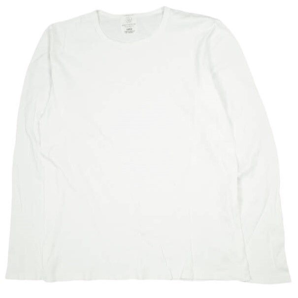 BEAUTY&YOUTH UNITED ARROWS ビューティーアンドユース フライスクルーネックカットソー 1212-113-4214 L WHITE 長袖 Tシャツ g9735拍卖