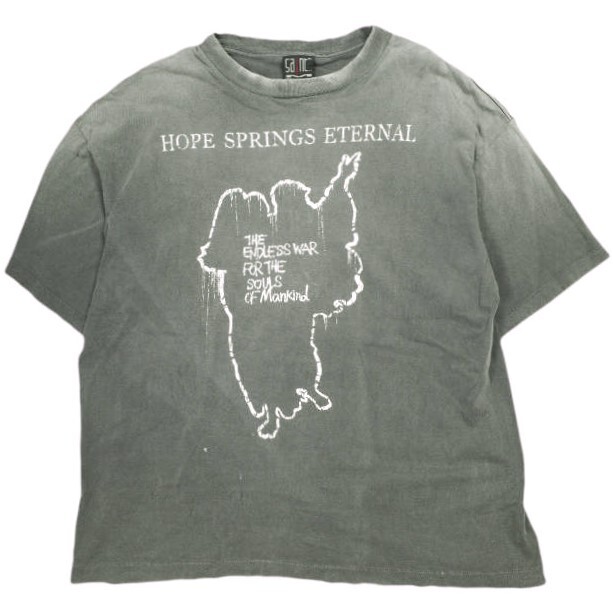 SAINT MICHAEL セントマイケル 25SS 日本製 SS TEE / HOPE SPRING / BLACK グラフィックTシャツ SM-HR8-0000-006 XL ブラック Mxxxxxx拍卖
