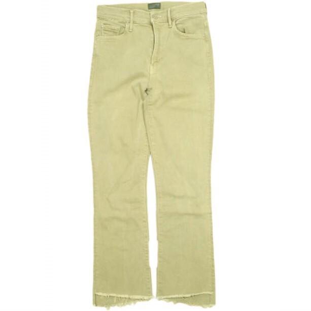 MOTHER マザー アメリカ製 THE INSIDER CROP STEP FRAY カットオフデニムパンツ 1157-674 28 PRAIRIE SAND スキニー ジーンズ ボトムス拍卖