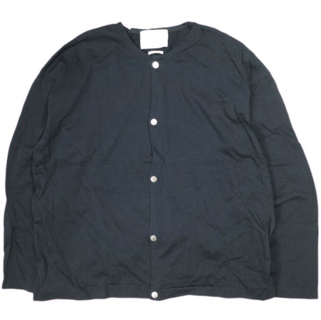AILE par EDIFICE エル パー エディフィス 日本製 ハイゲージコットン クルーネックカーディガン 17071300802510 42 NAVY ニット トップス拍卖
