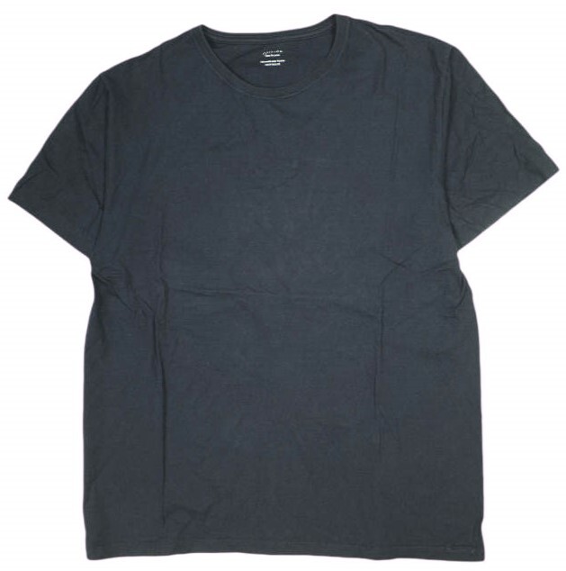 EDIFICE エディフィス Tous les jours ソリッドクルーネックTシャツ 48 Navy 半袖 トップス g9793拍卖