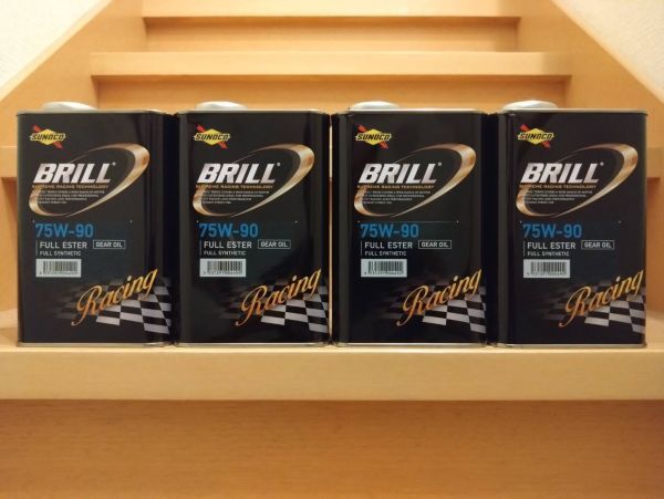 SUNOCO スノコ BRILL GEAR ブリル ギア 75w-90 1L 4缶セット 国内正規品 ギアオイル拍卖