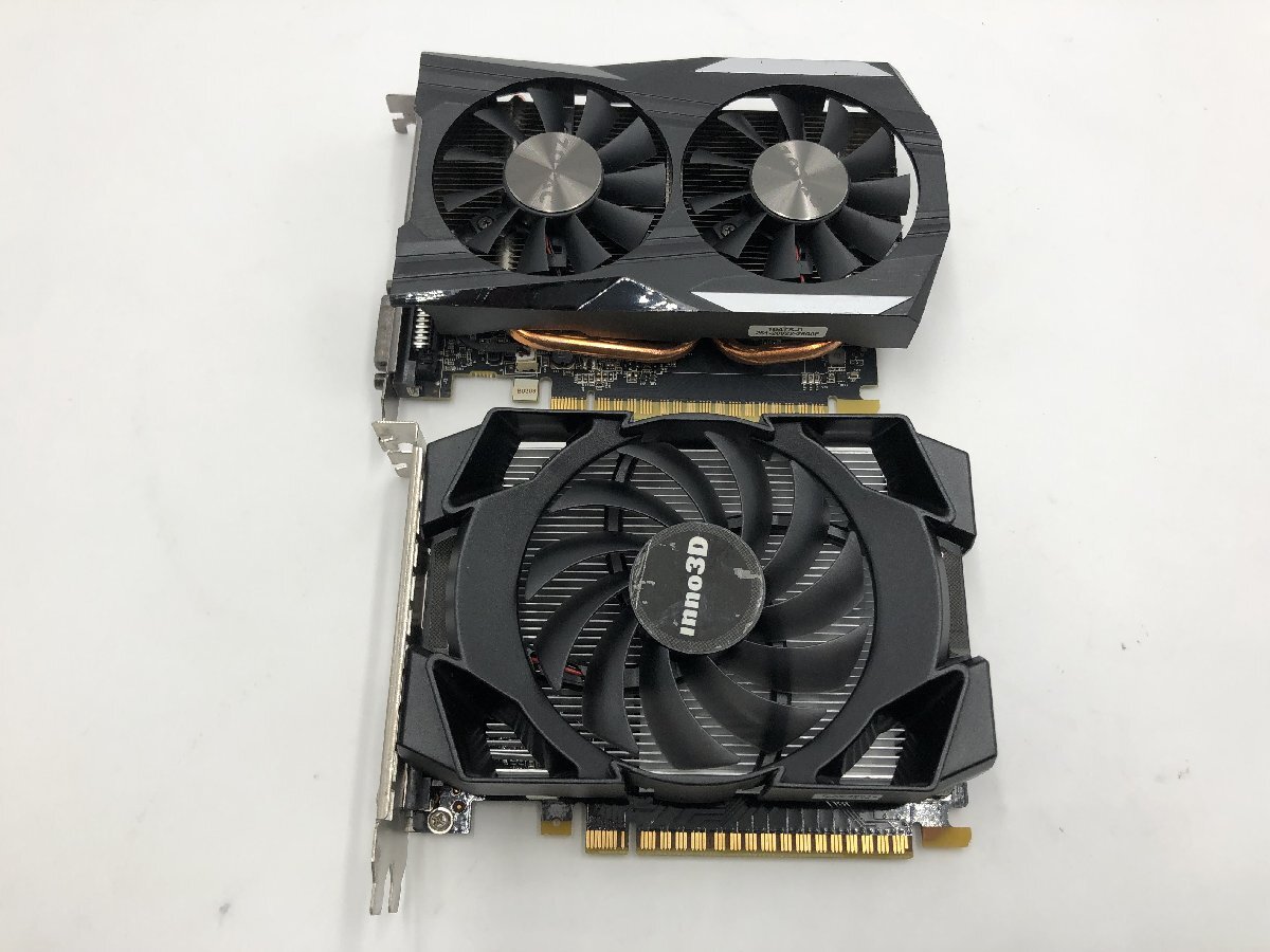♪▲【ZOTAC 他】GeForce GTX 1050 Ti グラフィックボード 部品取りA1 2点セット まとめ売り 1030 13拍卖