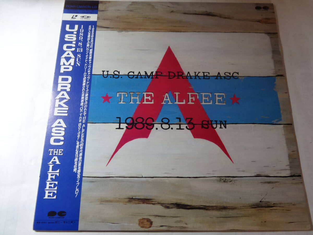 LD THE ALFEE「U.S.CAMP DRAKE ASC 1989.8.13 SUN」blowin' in the wind -rockdom-風に吹かれて 他全15曲収録、<レーザーディスク>拍卖