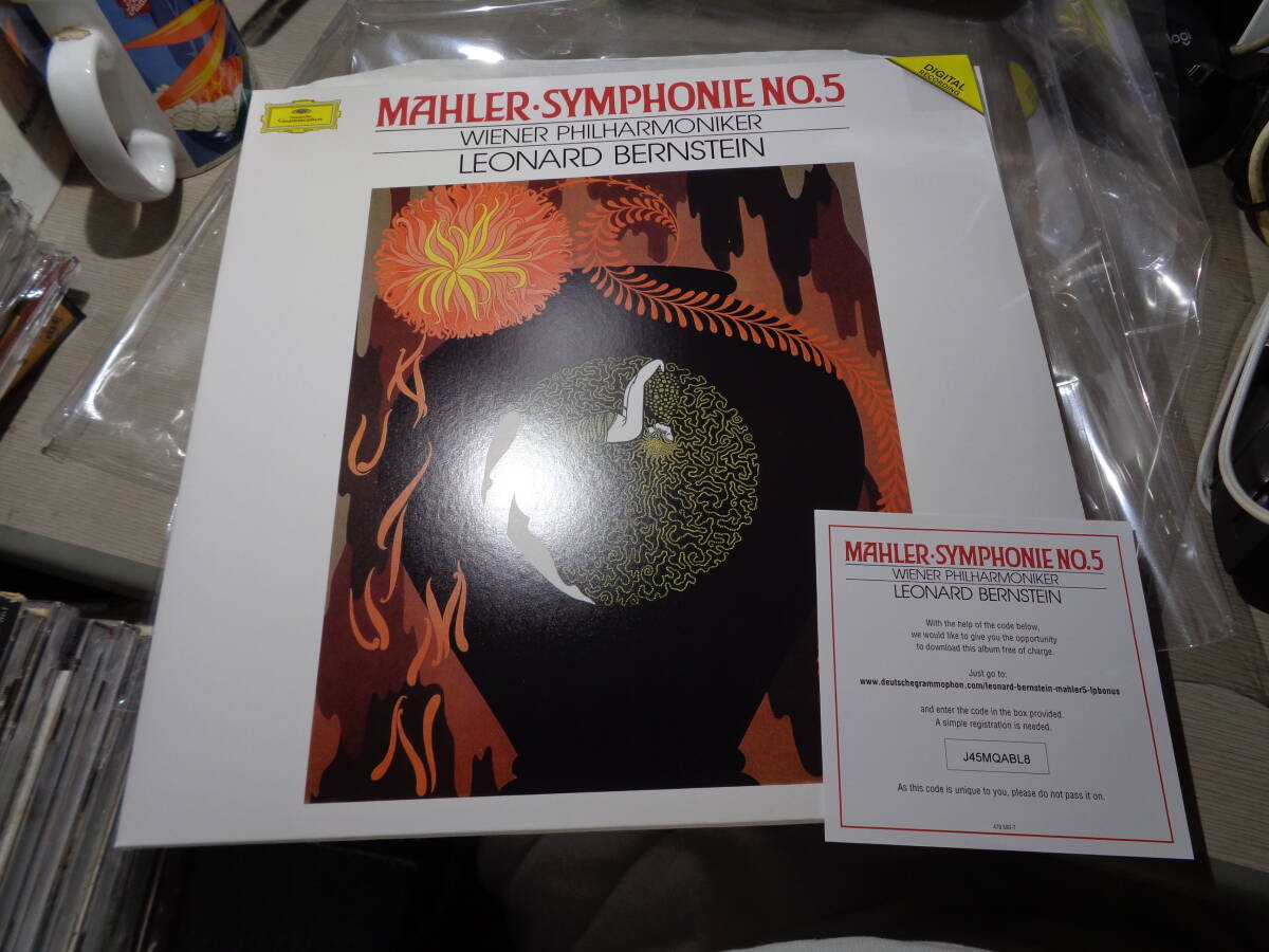 バーンスタイン,LEONARD BERNSTEIN,WIENER PHILHARMONIKER/MAHLER:SYMPHONIE NO.5(EU/DG:479 580-7 180g AUDIOPHILE MINT 2LPs w DL CARD拍卖