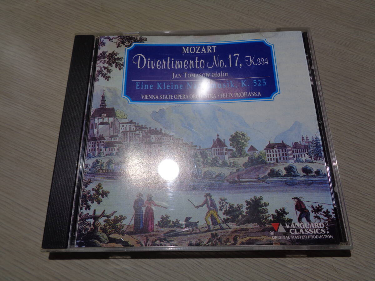ヤン・トマソウ,JAN TOMASOW,FELIX PROHASKA,VIENNA STATE OPERA ORCHESTRA/MOZART:DIVERTIMENT NO.17 K.334(VANGUARD:OVC 8211 MINT CD拍卖