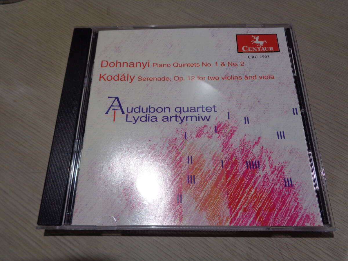 リディア・アルティミウ,LYDIA ARTYMIW,THE AUDUBON QUARTET/DOHNANYI:QUINTETS,KODALY:SERENADE(CENTAUR:CRC 2503 MINT CD拍卖