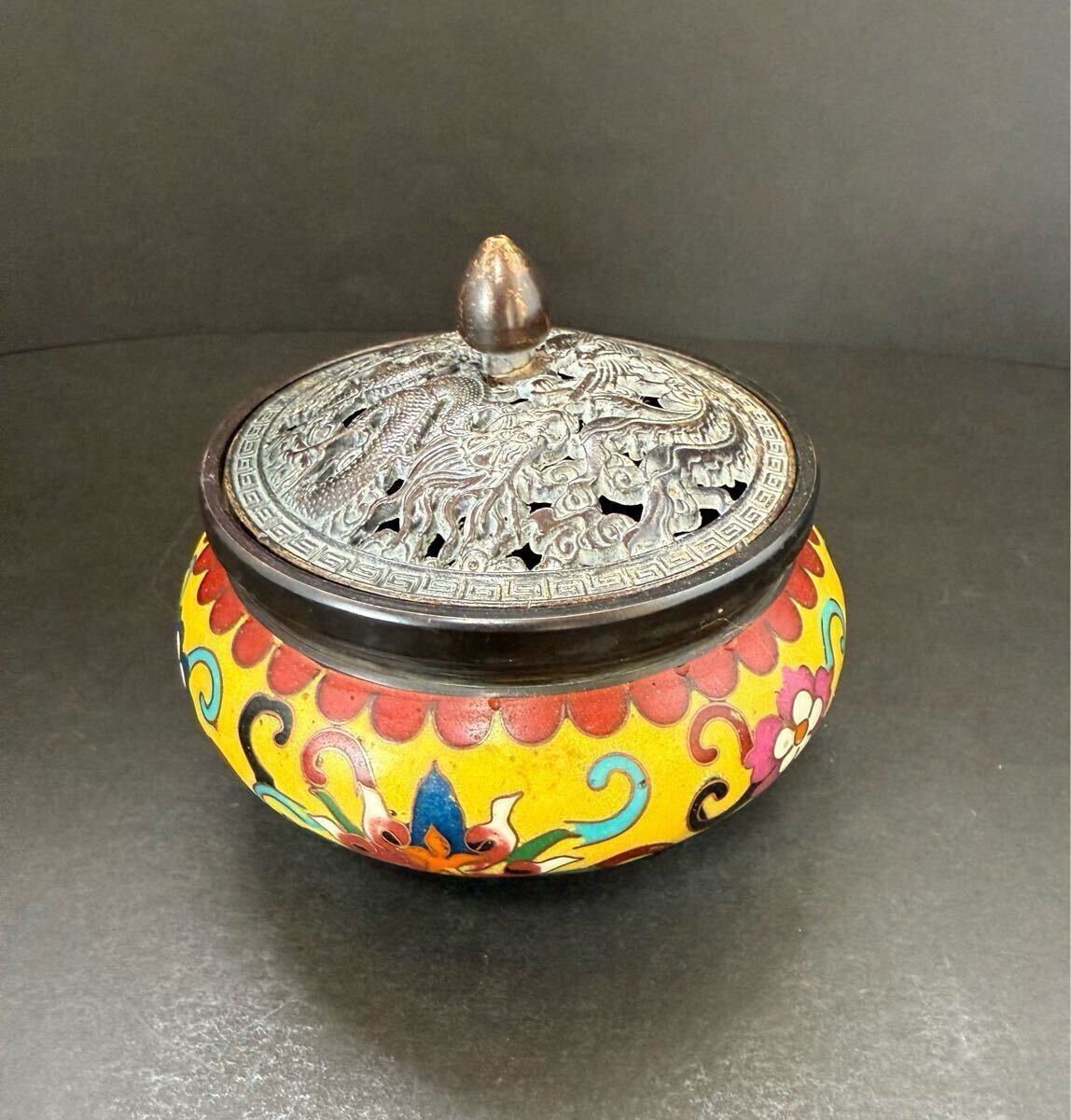 中国 景泰藍 香炉 美術品 琺瑯彩 置物拍卖