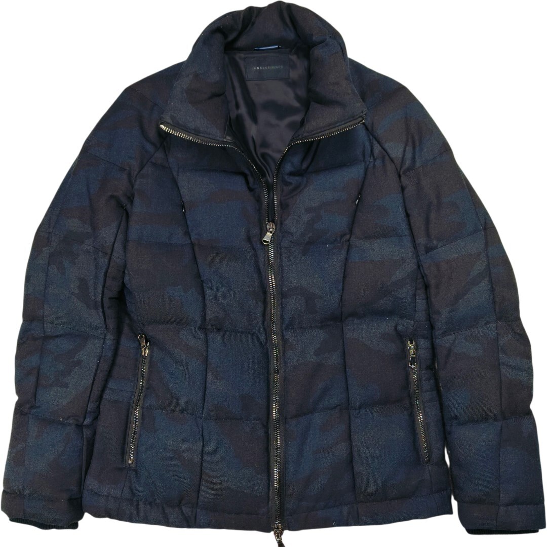 junhashimoto カモフラージュ柄 ダウンジャケット サイズ3 M相当 迷彩 日本製 メンズ ダウン90% Raccagniジップ ダブルファスナー拍卖