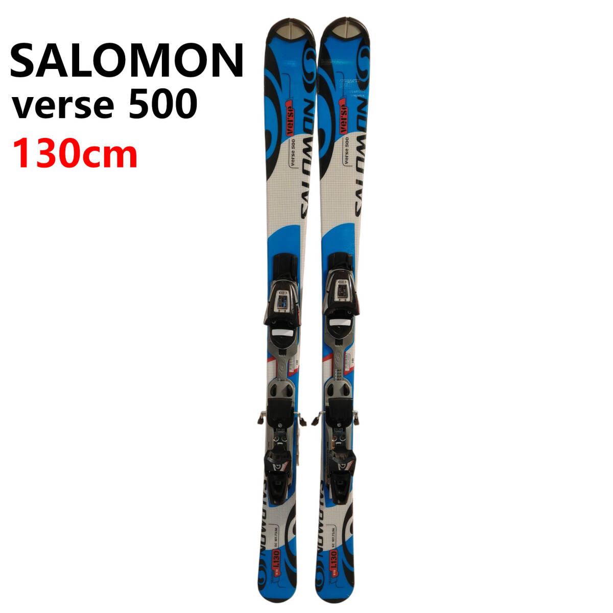 【SALOMON】VERSE 500 スキー板 130cm キッズ~ジュニア向け ビンディング付 Sympro C 509 サロモン拍卖