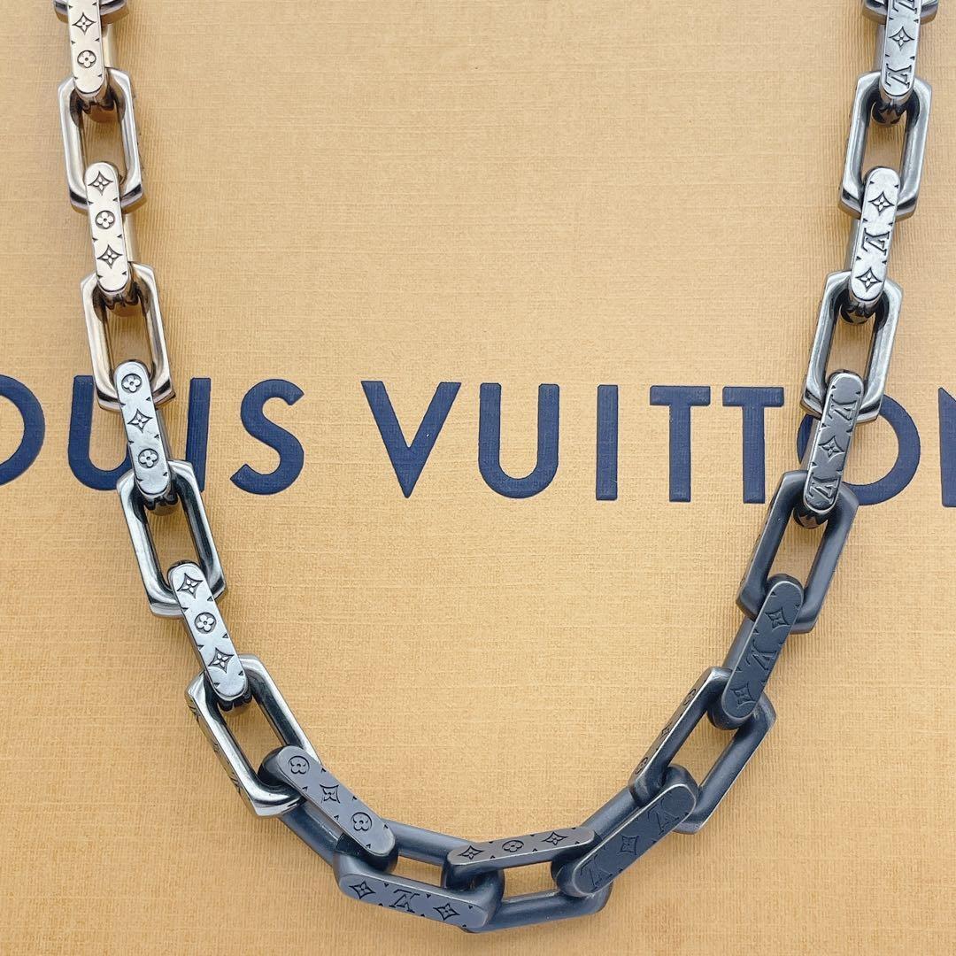 希少色 LOUIS VUITTON ネックレス コリエ チェーン ブロンズ拍卖