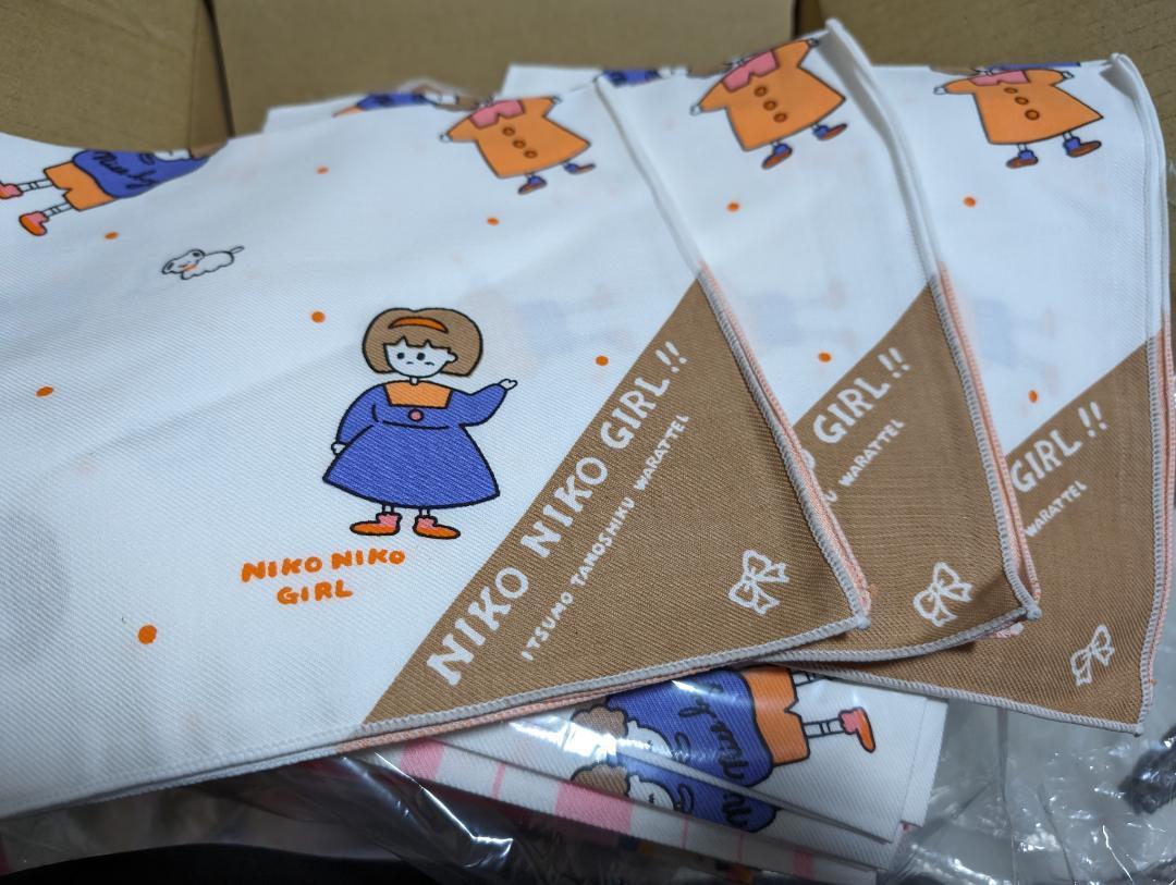 【3枚】新品未使用 昭和レトロポップ ハンカチ 女の子① 子供用 稀少品拍卖