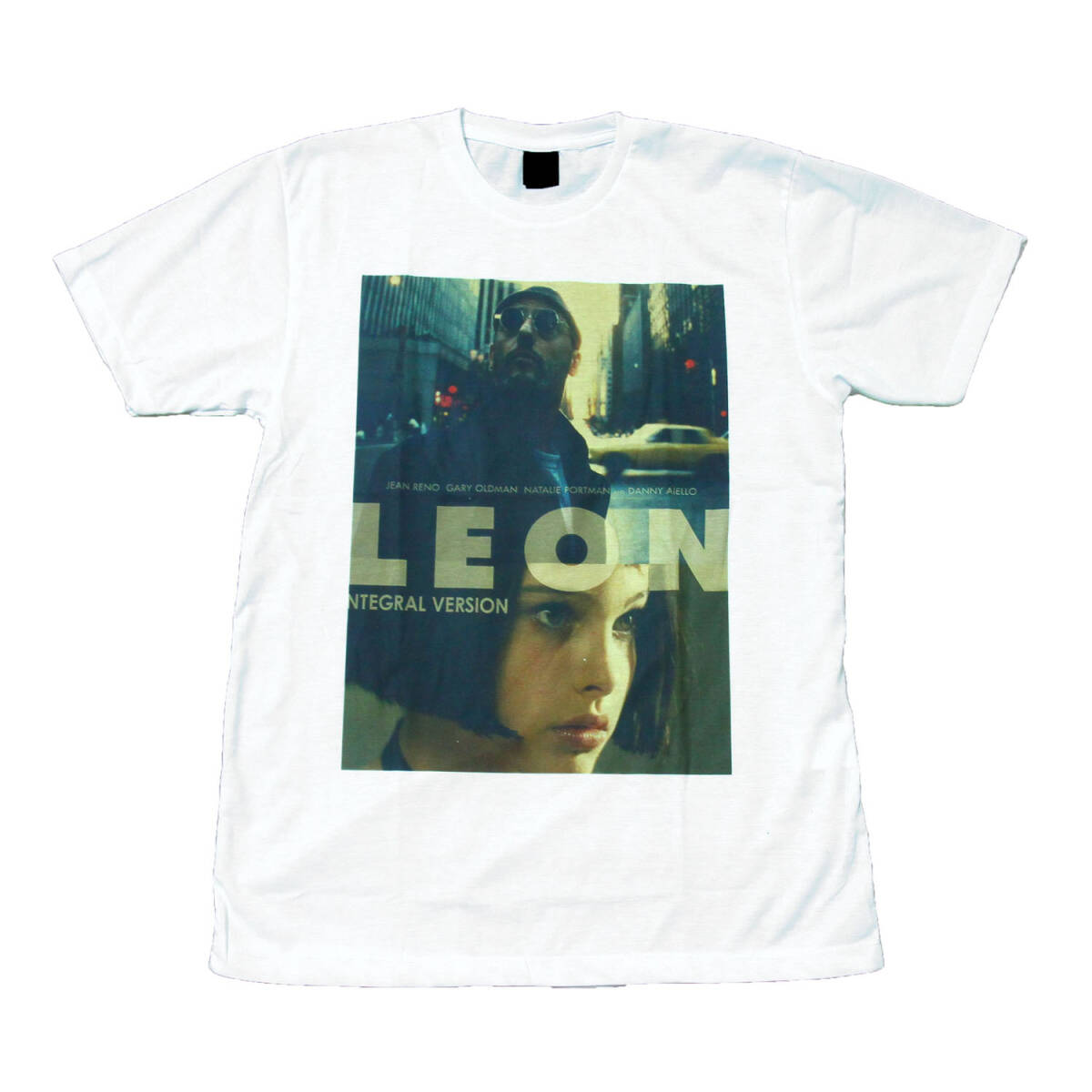 レオン 映画Tシャツ ムービーTシャツ LEON マチルダ ジャンレノ ナタリーポートマン おしゃれ おもしろTシャツ メンズ 半袖★tsr0382-wht-l拍卖
