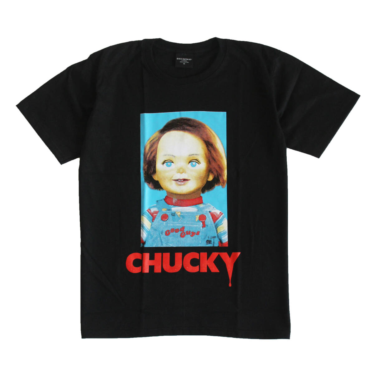チャッキー チャイルドプレイ ホラー映画Tシャツ ストリート系 人気 デザインTシャツ おもしろTシャツ メンズ 半袖 ★tsr0711-blk-l拍卖