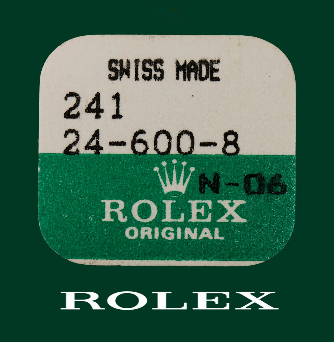 未開封保管品 ROLEX/ロレックス 純正品 6.0mm リューズ 241 24-600-8 SG デイトジャスト、デイデイトetc パッケージ入 竜頭 クラウン/crown拍卖