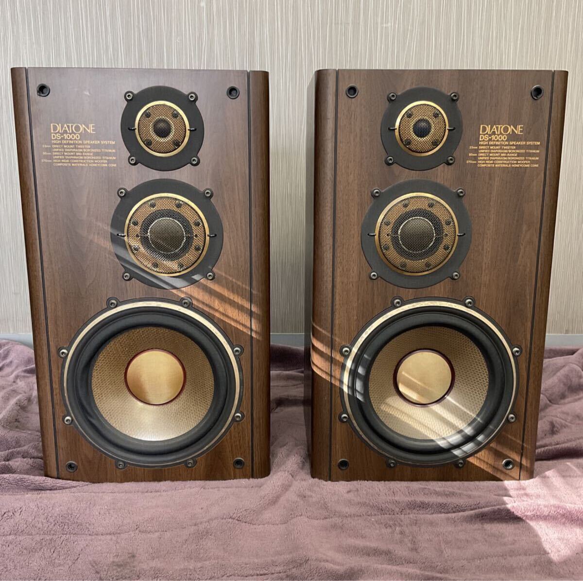 営AB09-家A×2T DIATONE ダイヤトーン ペア SPEAKER SYSTEM スピーカー システム DS-1000 NO.17333 20316 音出し未確認拍卖
