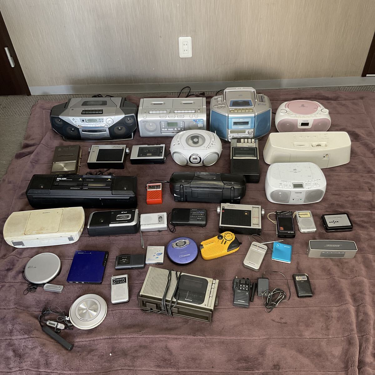 営AB120-160×2T SONY Panasonic SHARP ELPA TOSHIBA ラジオ カセットプレーヤ ボイスレコーダー ウォークマン 大量おまとめ 現状品拍卖