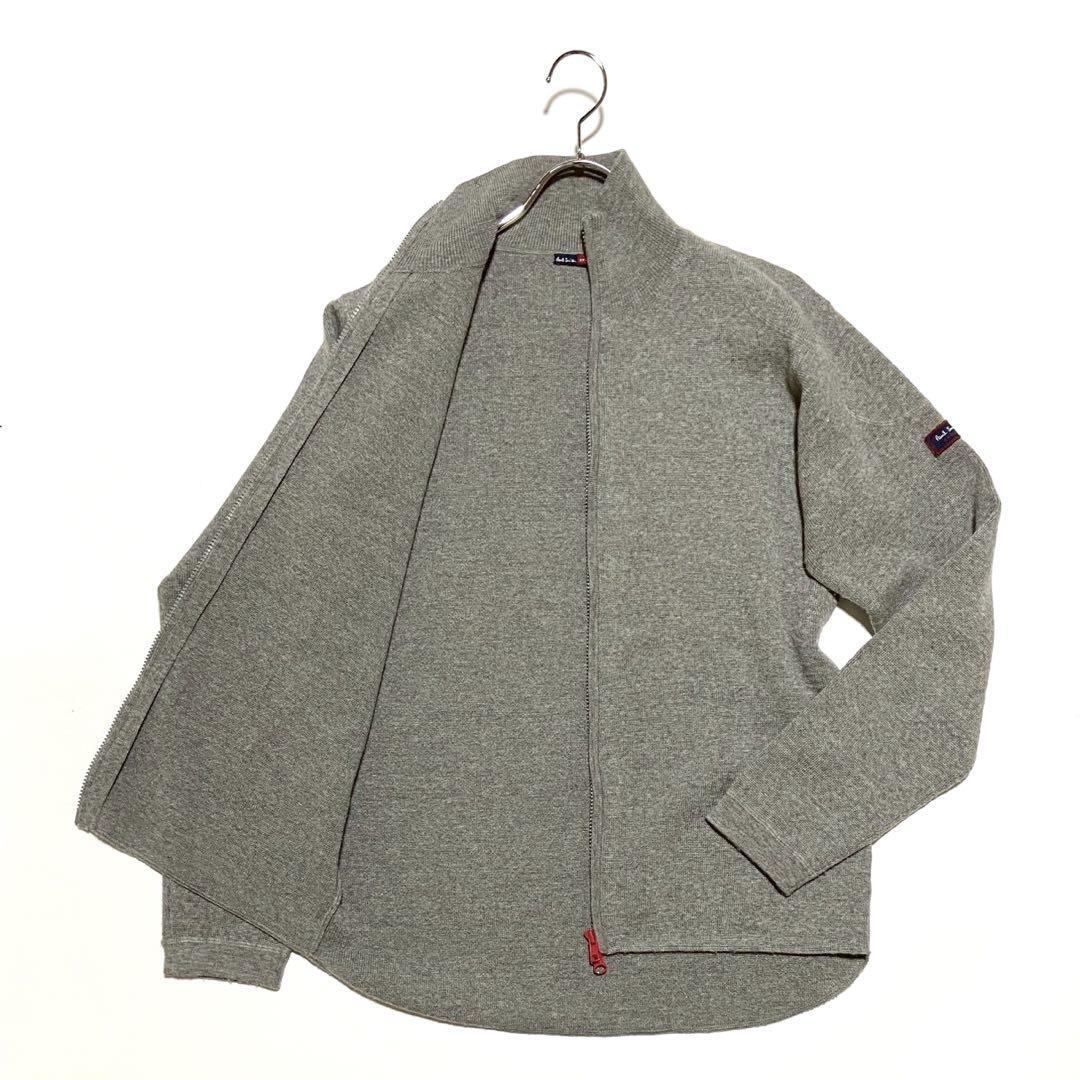 【美品】Paul Smith SPORTS ポールスミススポーツ ドライバーズニット ジップアップ グレー ウール WOOL Free フリー拍卖