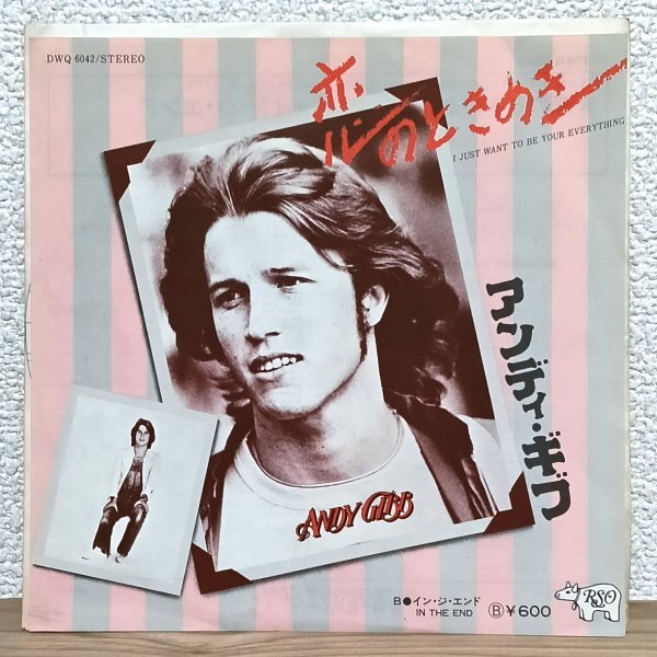 EP B5018 DWQ6042 アンディ・ギブ 恋のときめき Andy Gibb I Just Want To Be Your Everything 77年 国内盤 洋楽 レコード拍卖